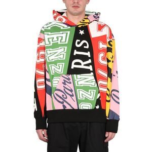 KENZO Men's Graphic Patchwork Hoodie Men MULTICOLOUR Sweaters & Cardigans